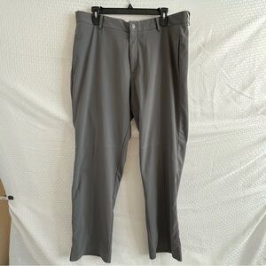 Tiger Woods Platinum NikeFIT DRY Golf Flat Front Pants Gray Size 35 x 32